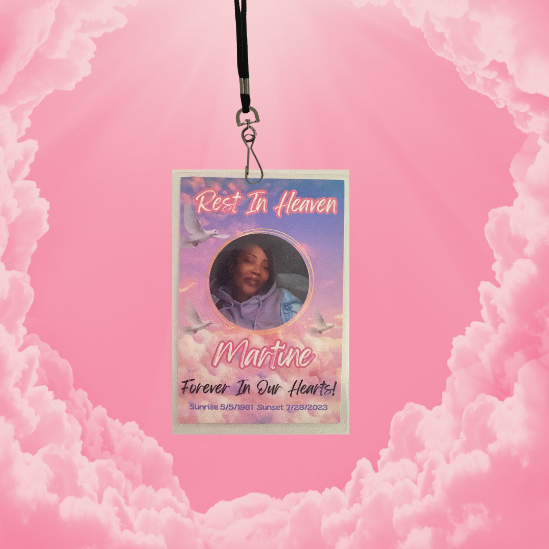 Rest In Peace Lanyard , Memorial Lanyard , R.I.P Lanyard , Lanyard Keepsake