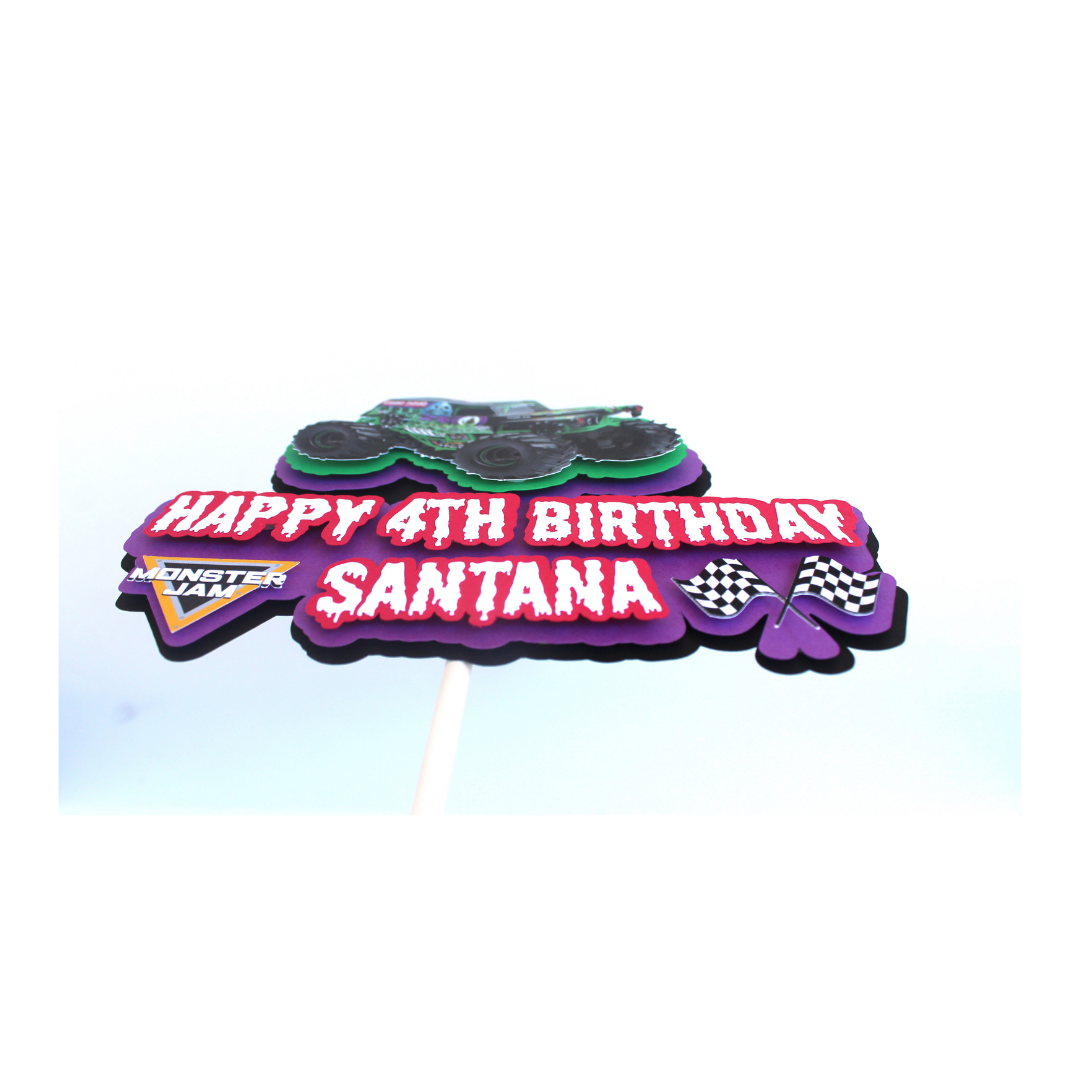 Monster Jam Grave Digger Cake Topper