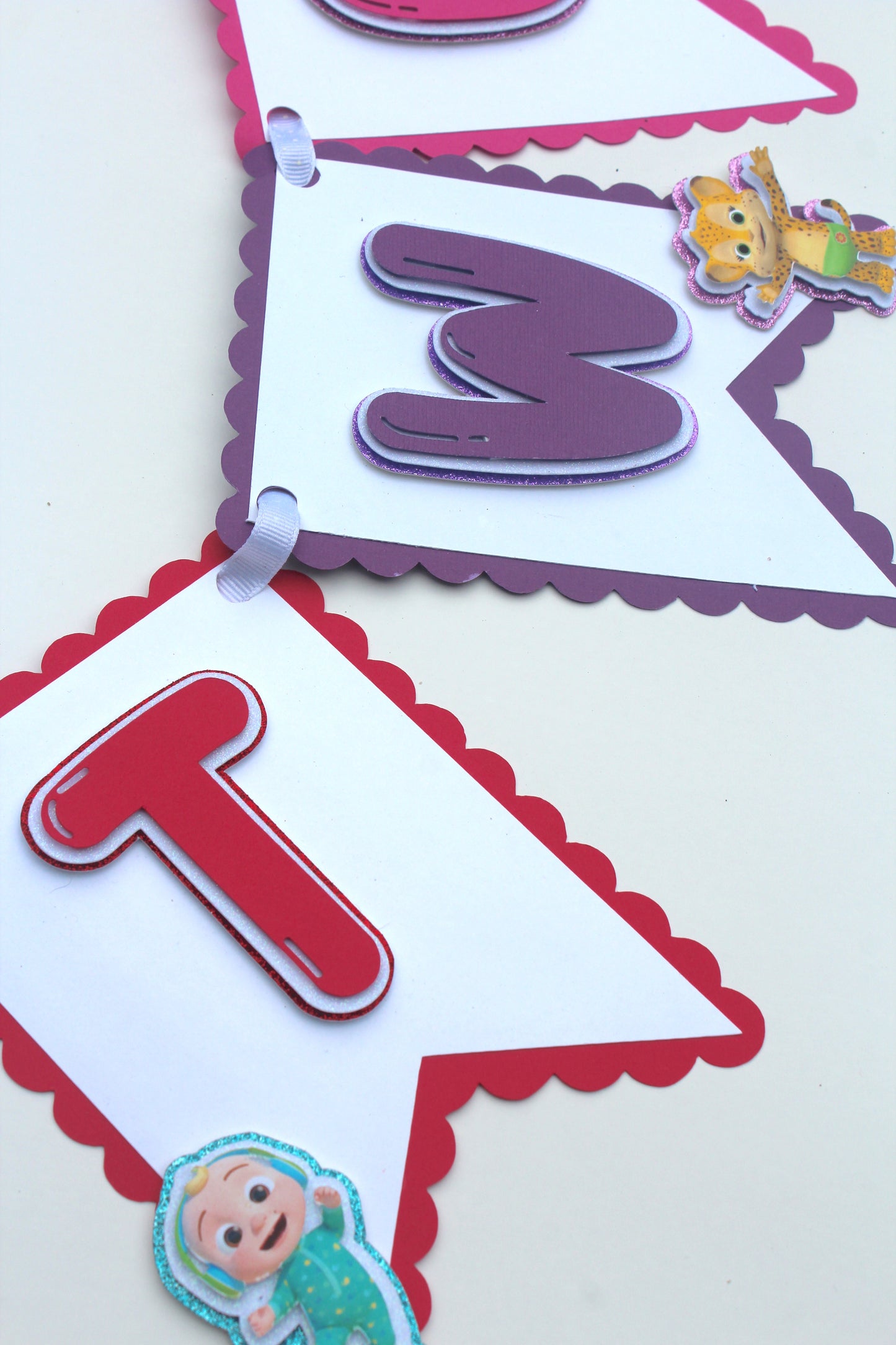 Cocomelon Glitter Banner
