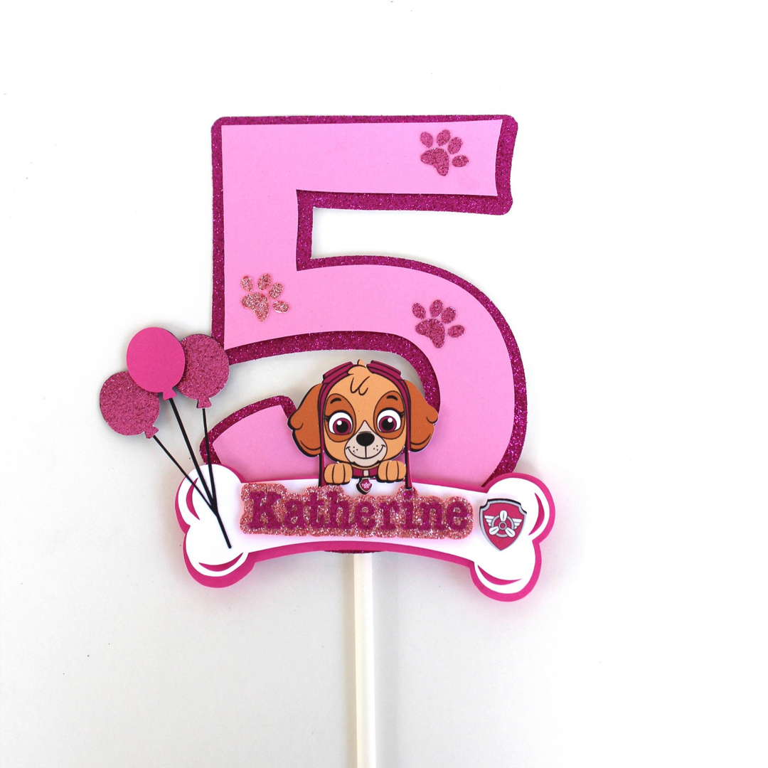 Paw Patrol Skye Cake Topper