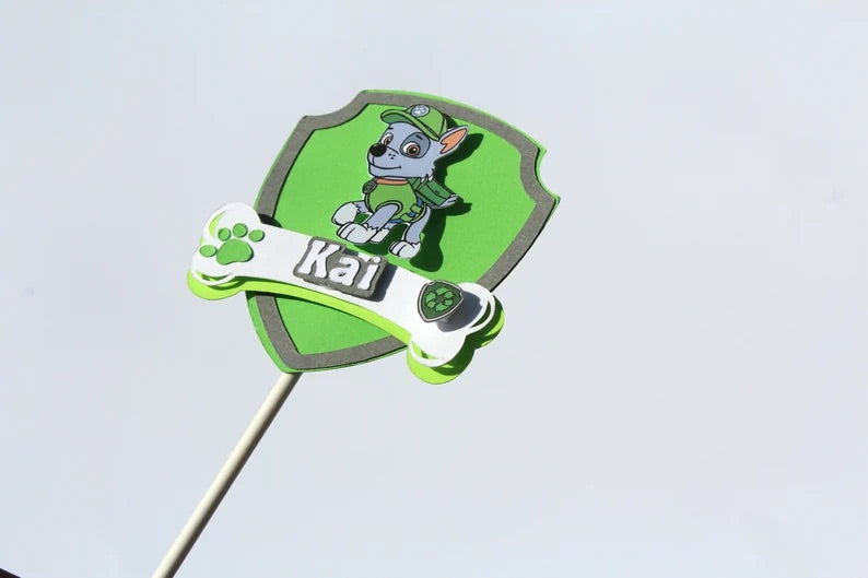 Paw Patrol Badge Cupcake Toppers