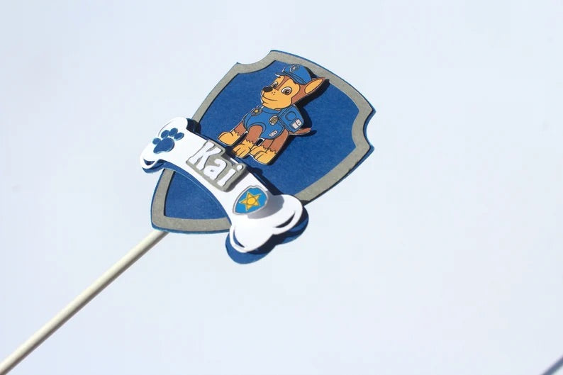 Paw Patrol Badge Cupcake Toppers