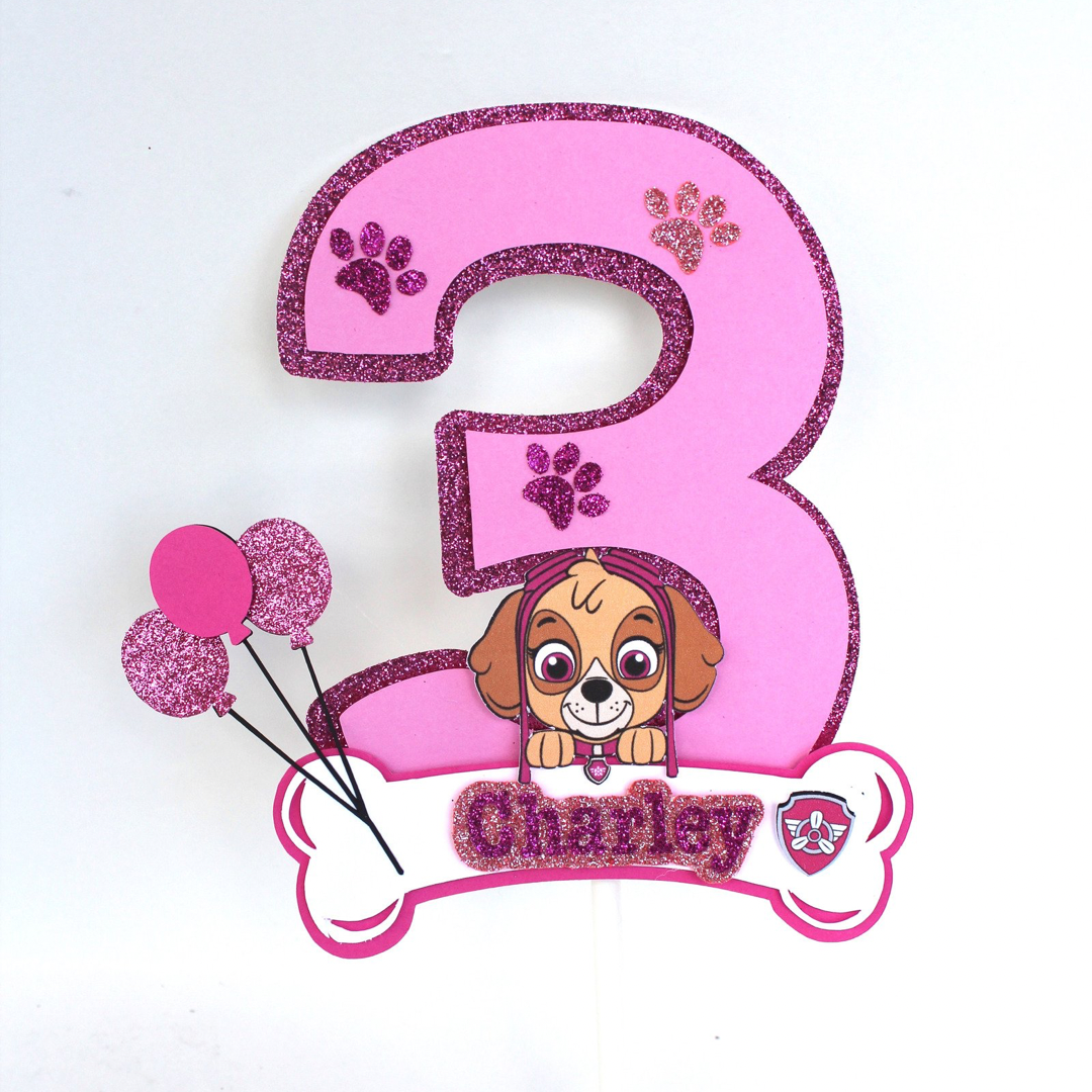 Paw Patrol Skye Cake Topper