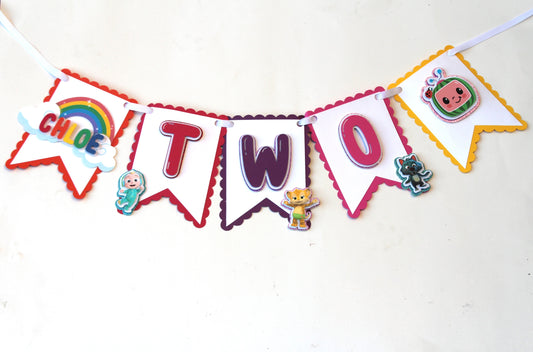 Cocomelon Glitter Banner