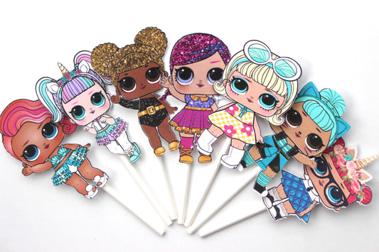 L.O.L Surprise cupcake toppers
