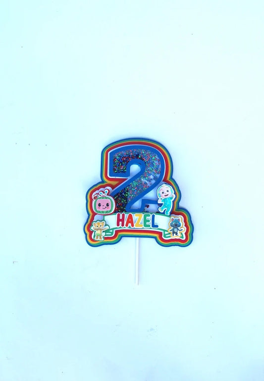 Cocomelon Shaker Cake Topper